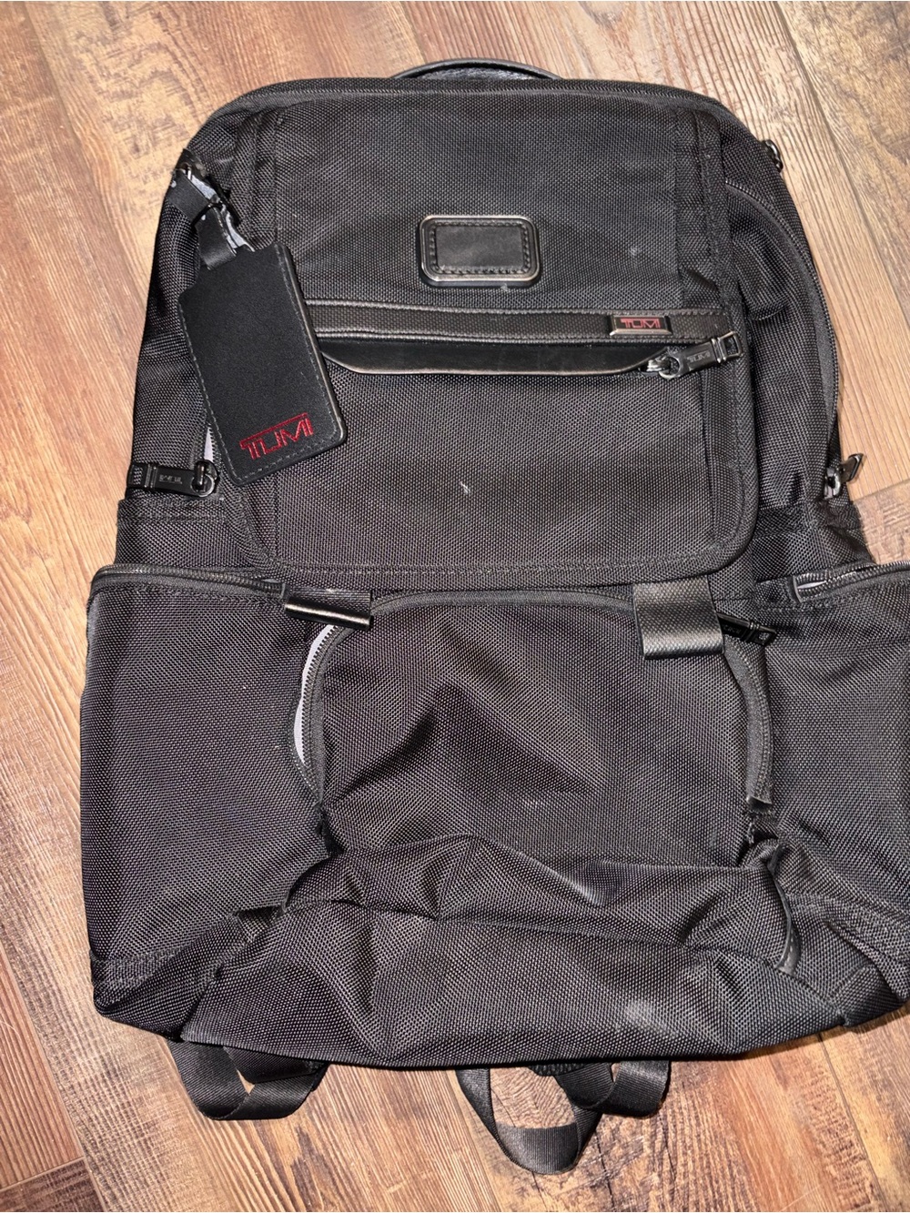 TUMI Alpha Bravo Black Ballistic Nylon Laptop Backpack Travel Business Bag